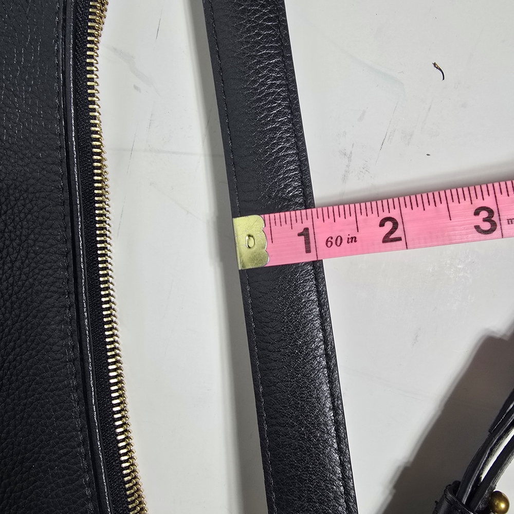 Isabel Marant Black Leather Studded Saddle Shoulder Bag - Picture 13 of 14